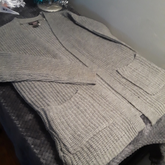Hooked Up by IOT Sweaters - Gray Cardigan